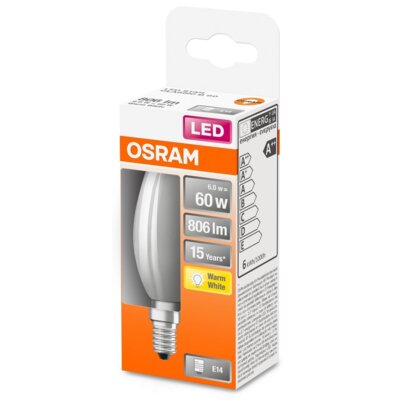 Żarówka LED OSRAM LED STAR CL B GL FR 60 NON-DIM 6W E14