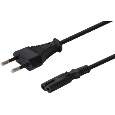 Kabel zasilający EU 2 pin (CEE 7/16) - IEC 320 C7 SAVIO 1.8 m