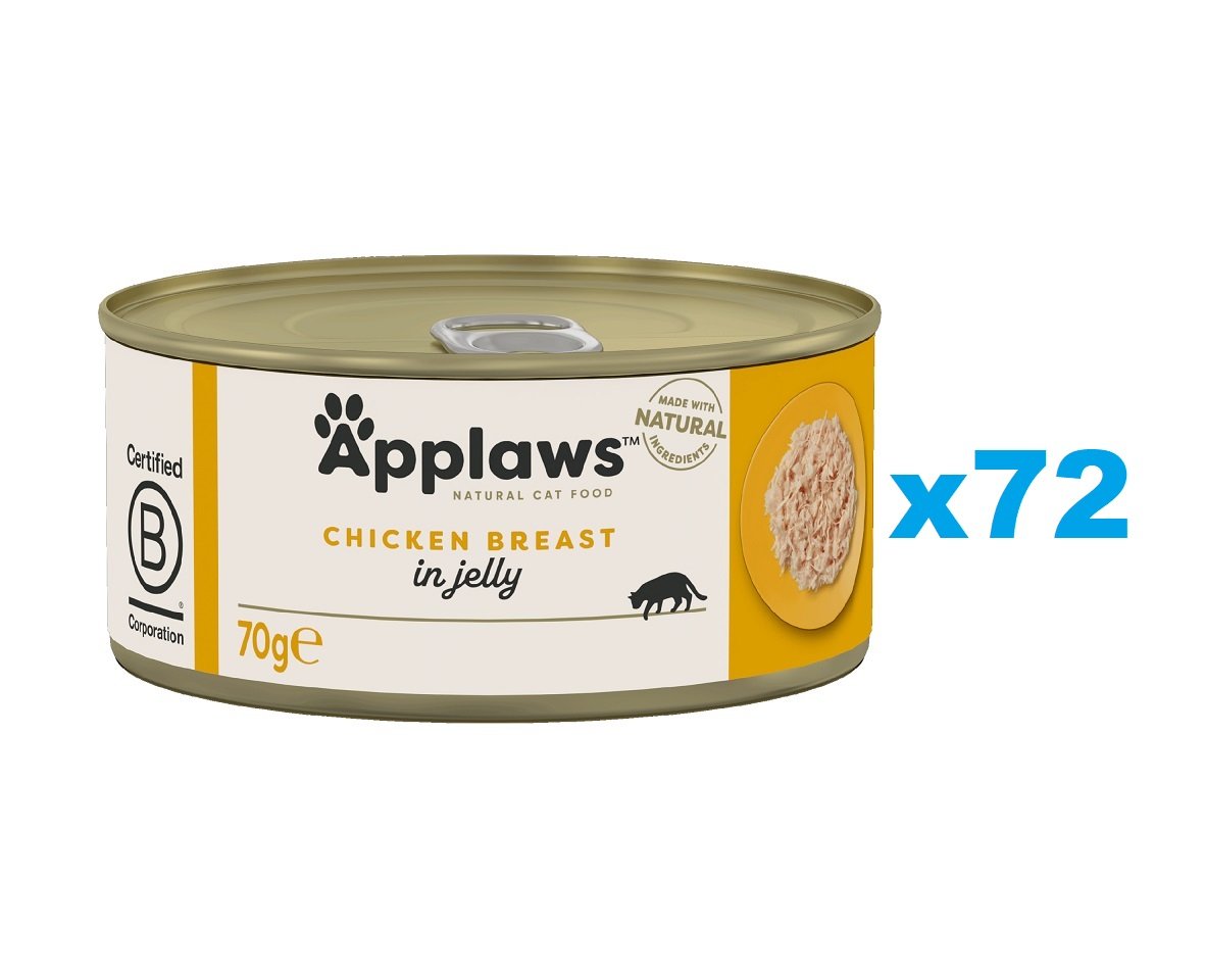 APPLAWS Cat Adult Chicken Breast in Jelly kurczak w galaretce 72x70g