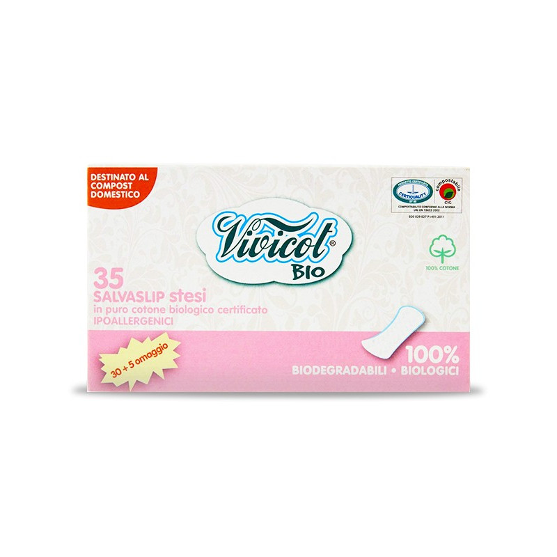 Vivicot Bio wkładki higieniczne z organicznej bawełny, 35 szt.