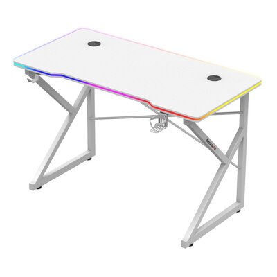 Biurko gamingowe HUZARO Hero 1.7 RGB Biały