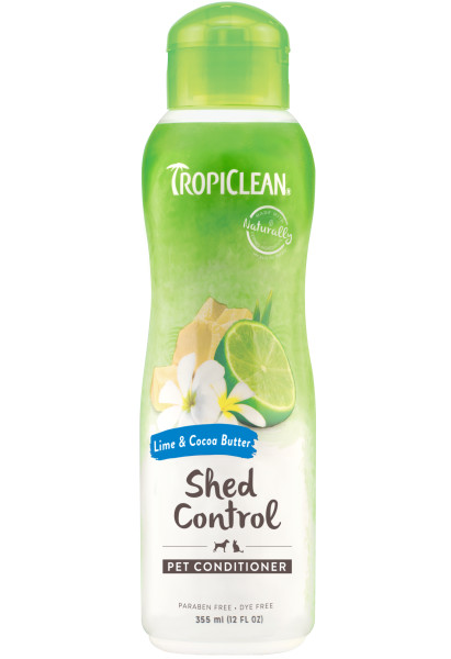 TROPICLEAN Lime Cocoa Butter Shed Control Conditioner 355ml odżywka ograniczająca wypadanie sierści dla psa i kot