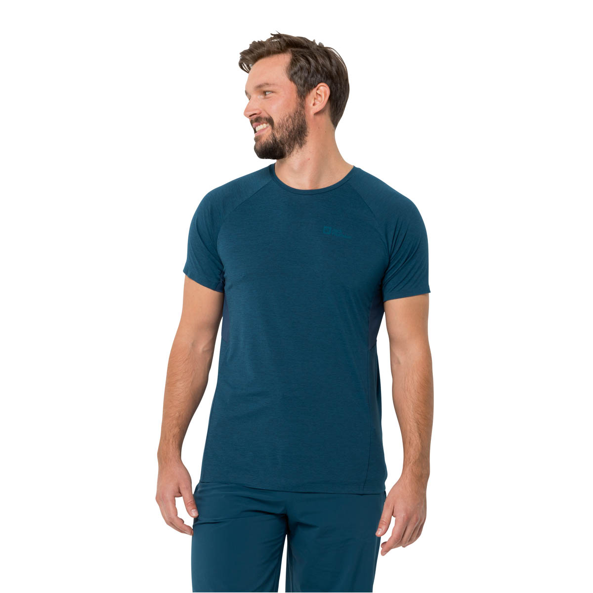 Koszulka męska Jack Wolfskin PRELIGHT PRO T M dark sea - XXL