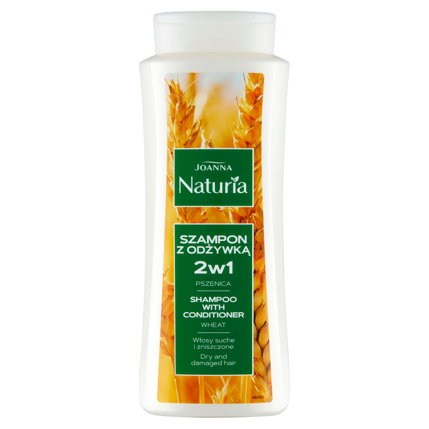 Joanna Naturia szampon 2w1 z odżywką do włosów pszenica, 500 ml