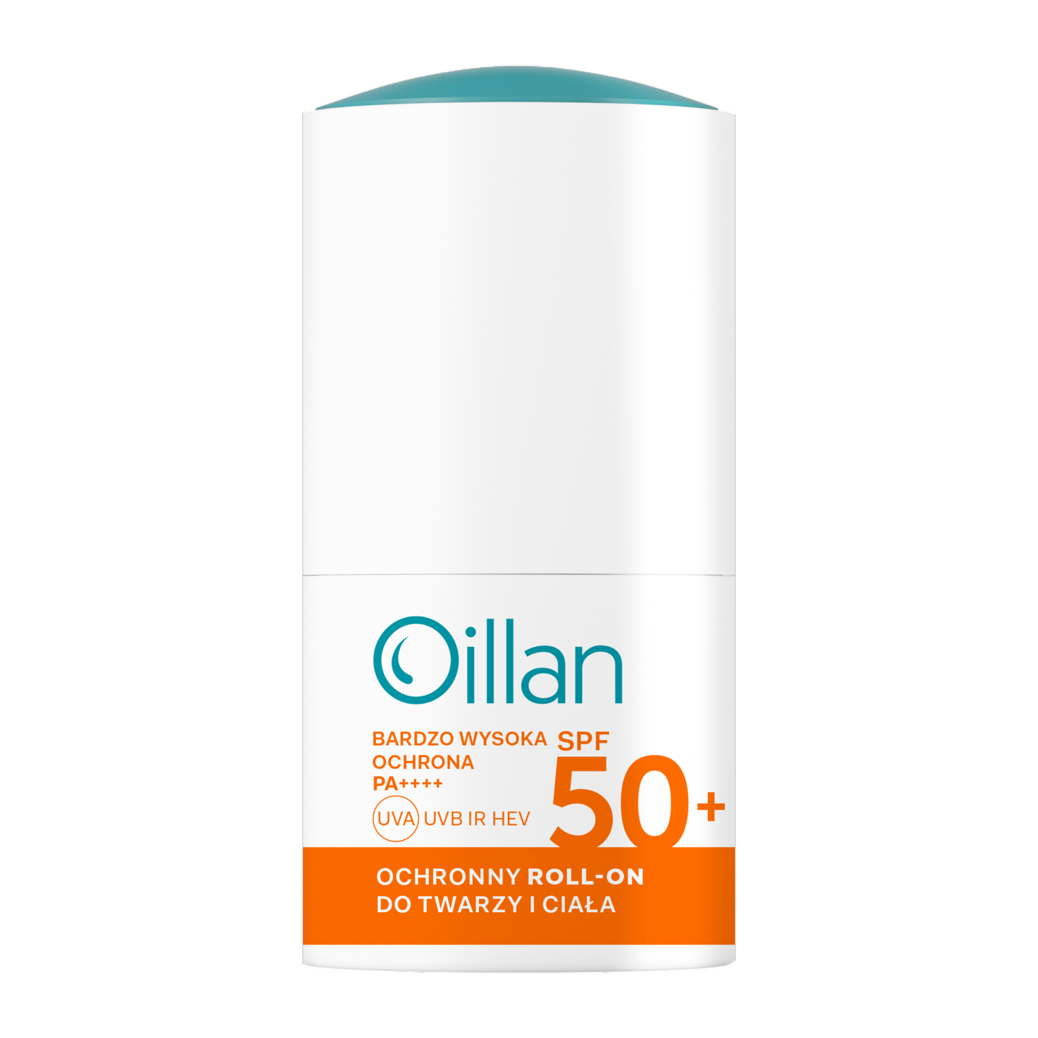 Oillan Sun ochronny roll-on przeciwsłoneczny z SPF50 do twarzy i ciała dla skóry wrażliwej, 50 ml