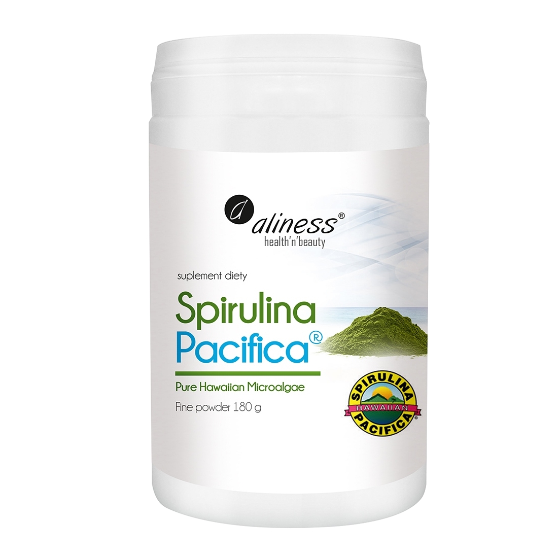 Aliness Spirulina Pacyfica suplement diety, 180 g/1 opak.