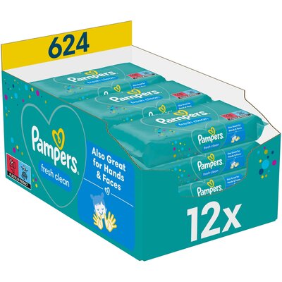 Chusteczki nawilżane PAMPERS Fresh Clean (624 szt.)