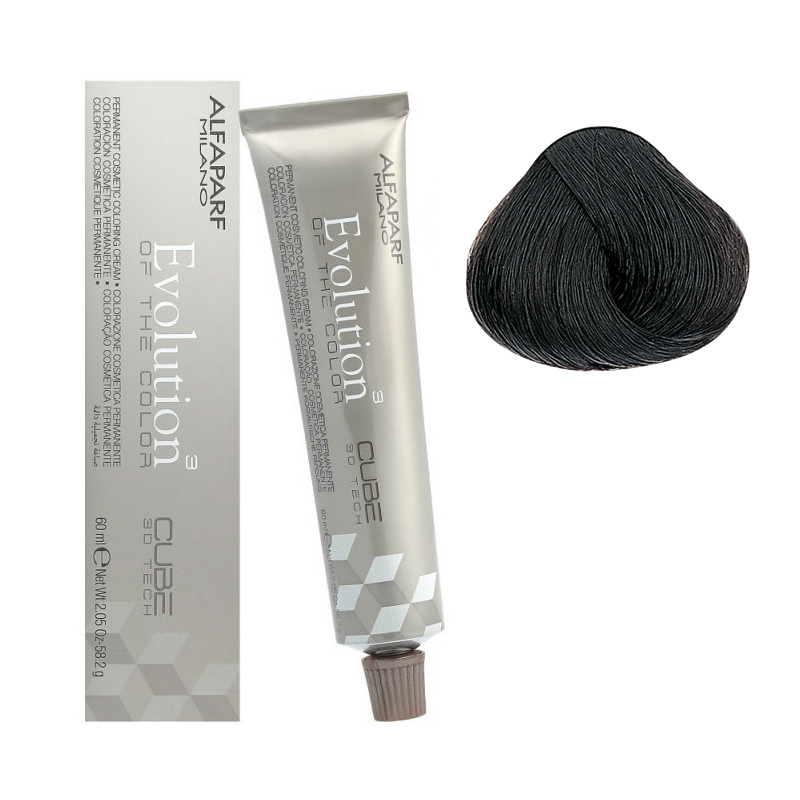 Alfaparf Evolution of the Color Cube trwała farba do włosów 6.01 ciemny blond czysty popielaty, 60 ml