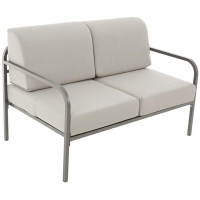 Sofa ogrodowa PATIO Agat D042-16DW 2 osobowa Antracytowo-szary