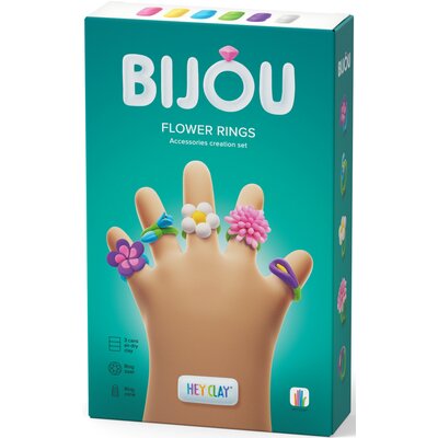 Masa plastyczna HEY CLAY Bijou Pierścionki kwiaty HCL31001CEE