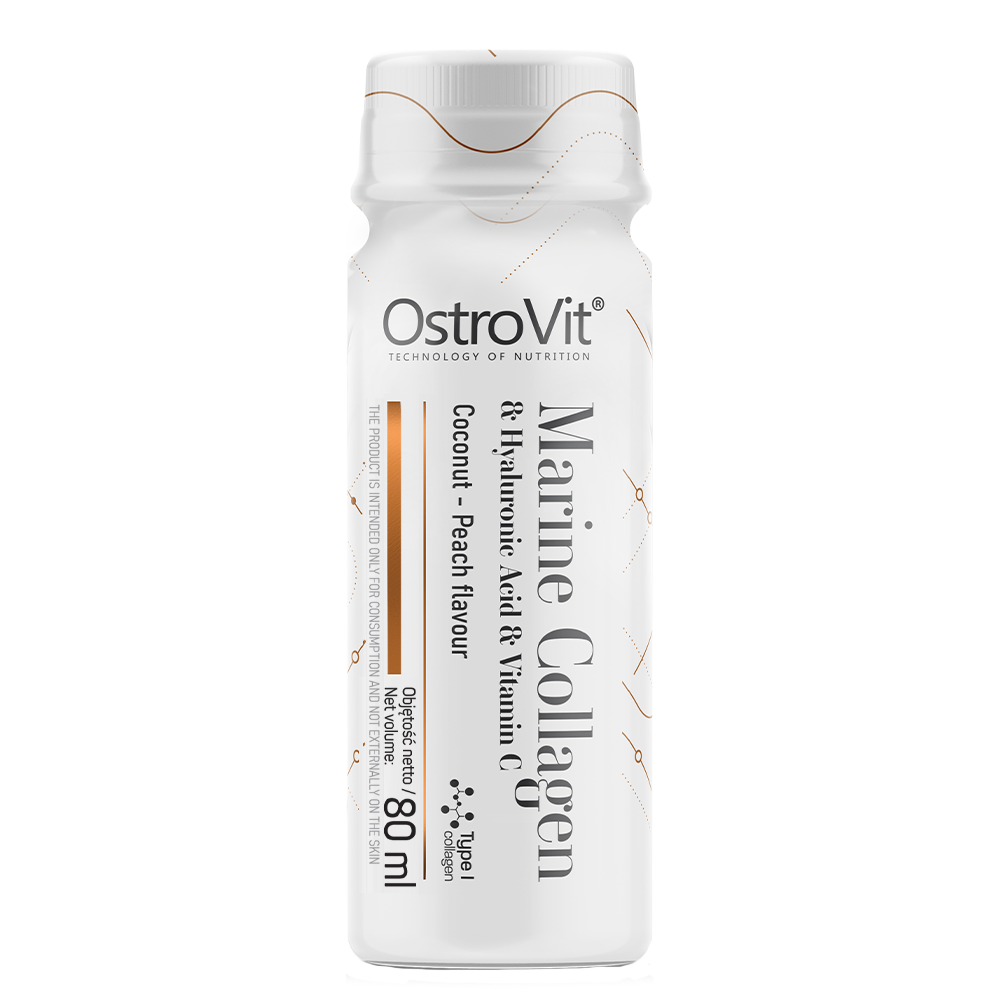 OstroVit Kolagen Morski Shot 80 ml o smaku kokosowo-brzoskwiniowym