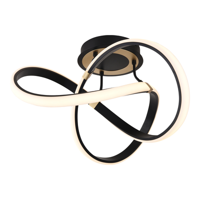 Lampa sufitowa LED INDIGO czarno-złota