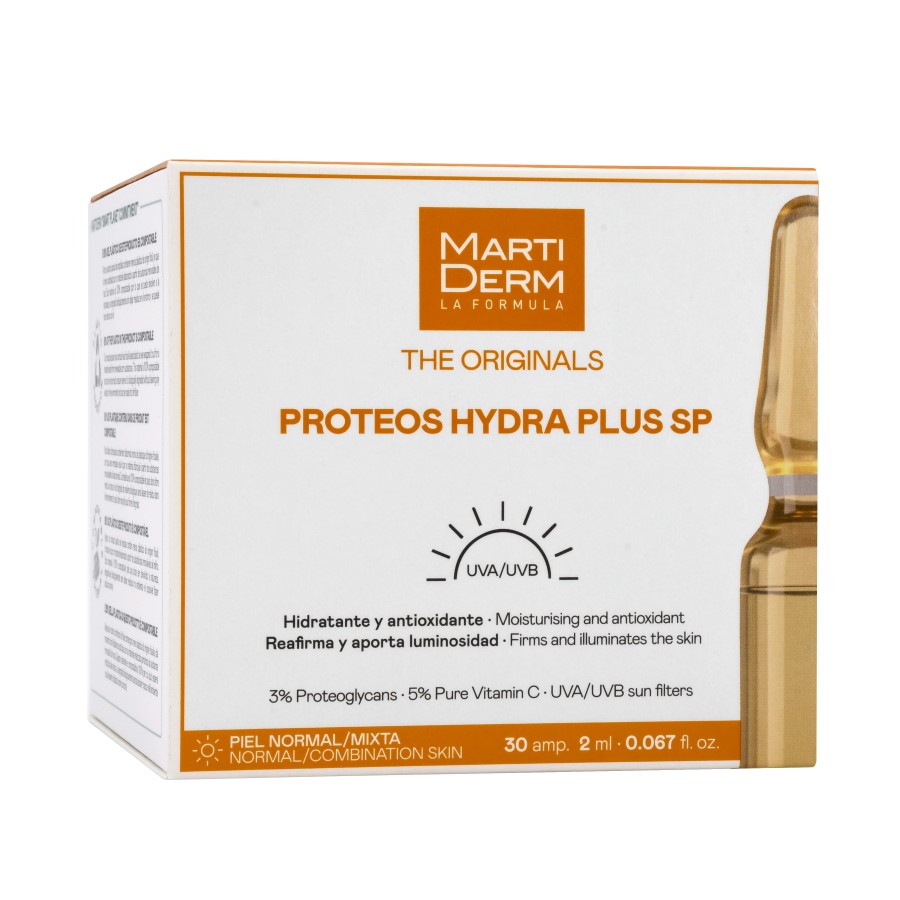 MartiDerm The Originals Proteos Hydra Plus SP nawilżające serum do twarzy z antyoksydantami w ampułkach, 30x2 ml