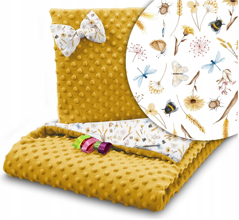 Kocyk minky 75x100 kołderka + poduszka Babymam