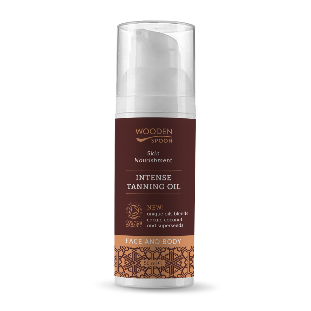 Wooden Spoon Intense Tanning Oil  intensywny olejek brązujący do twarzy i ciała, 50 ml