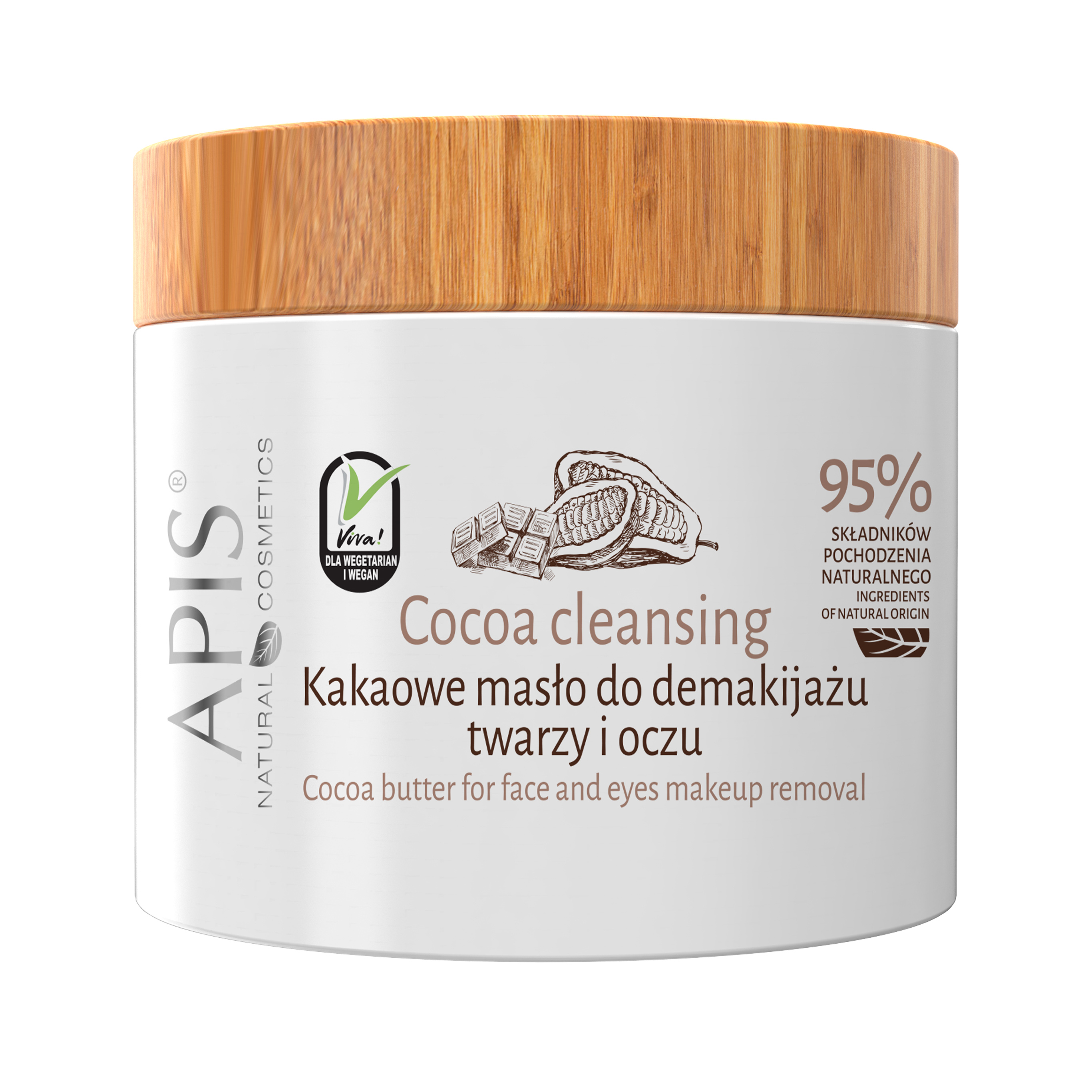 Apis Cocoa Cleansing kakaowe masło do demakijażu twarzy i oczu, 40 ml
