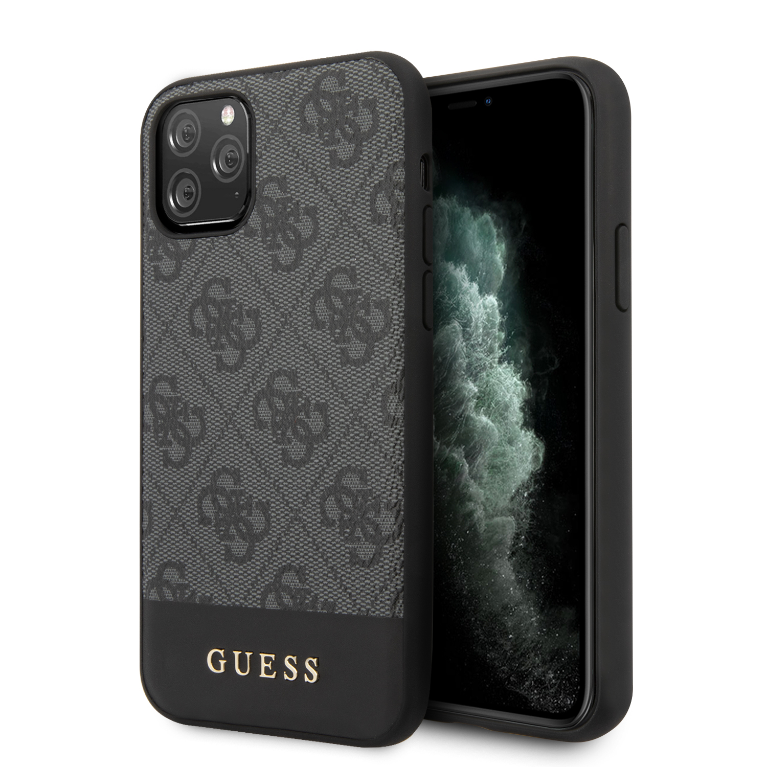 Guess Stripe 4G Collection Grey - etui dla iPhone 11 Pro Max