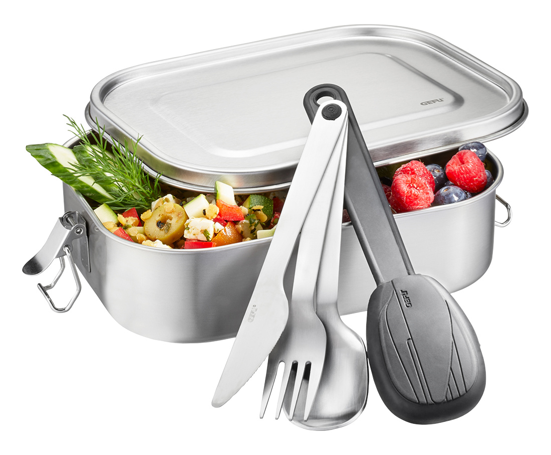 GEFU -  Lunchbox + zestaw sztućców ENDURE