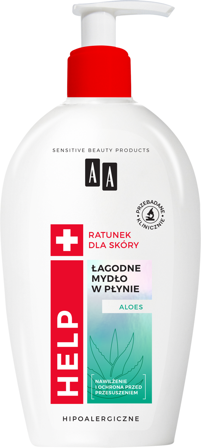 AA HELP łagodne mydło w płynie z aloesem, 300 ml