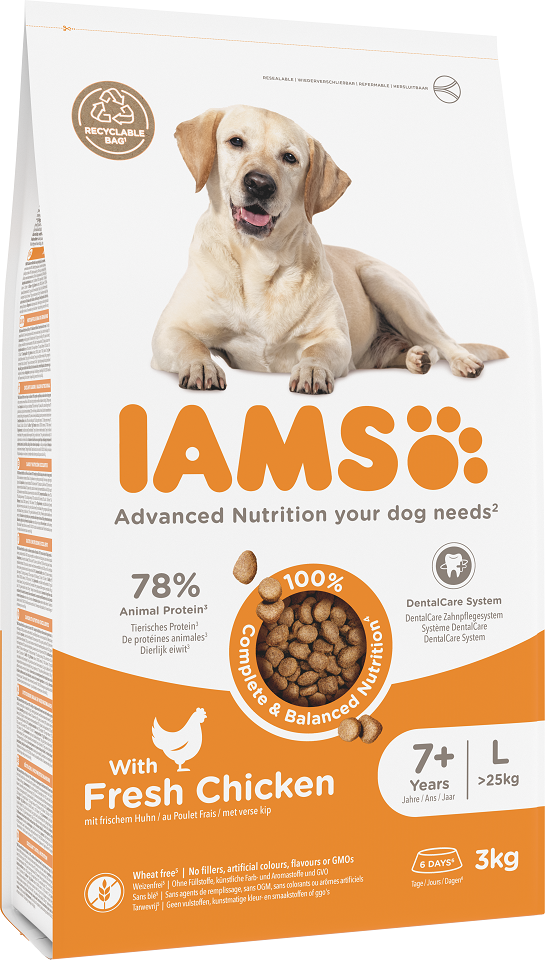 IAMS For Vitality Senior Large Breed Chicken 3 kg