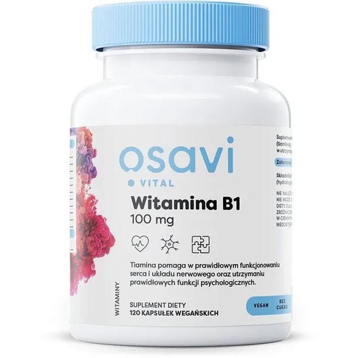 Osavi suplement diety witamina B1, 100mg, 120 kaps./1 opak.