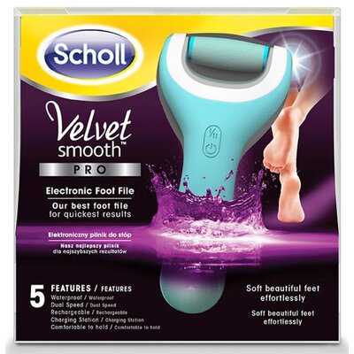 Pilnik elektryczny do stóp SCHOLL Velvet Smooth™ PRO Wet&Dry Niebieski