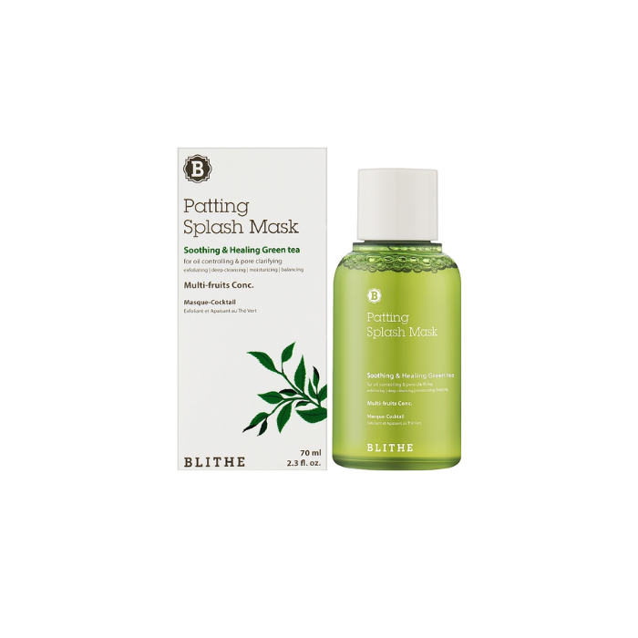 Blithe Patting Splash Mask Soothing & Healing Green Tea łagodząco-oczyszczająca maska do twarzy, 70 ml