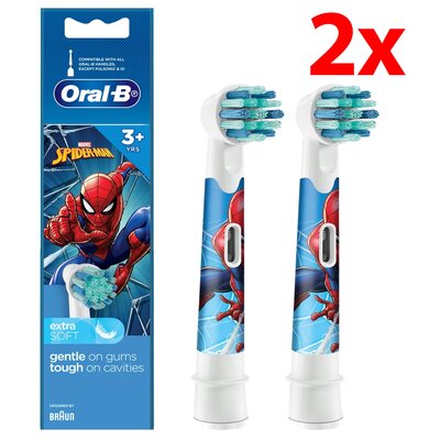 Oryginalna końcówka szczoteczki ORAL-B EB10S-2 Spider-Man (2 szt.) (Dla dzieci)