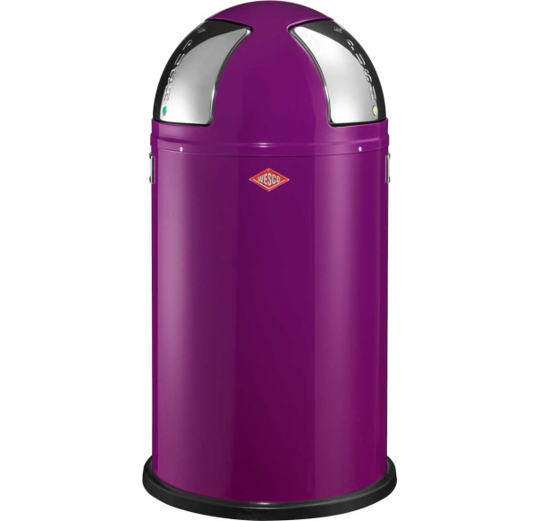 Wesco - Kosz na śmieci 50L Push Two fioletowy