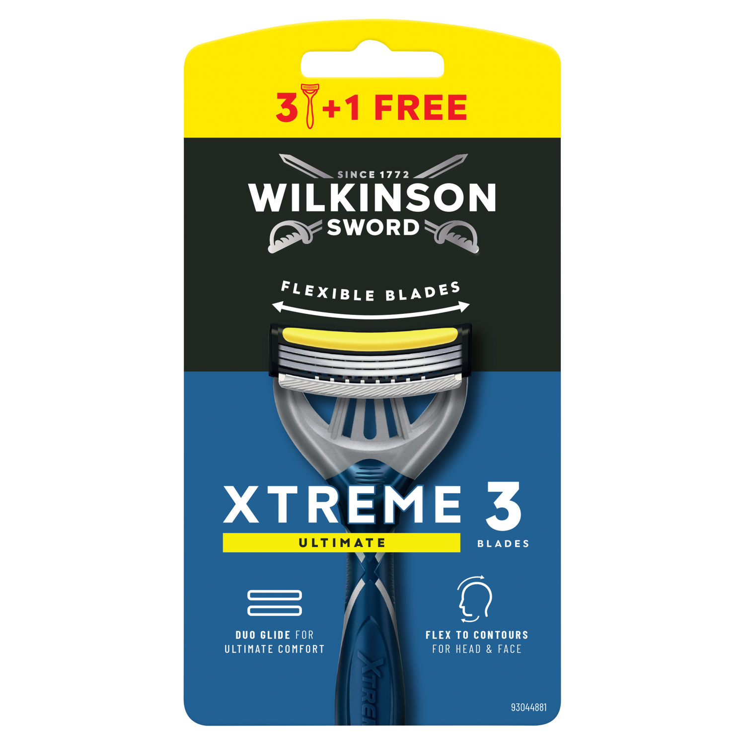 Wilkinson Sword Xtreme3 Ultimate Plus maszynki do golenia męskie, 3+1 szt./1 opak.
