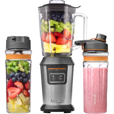 Blender kielichowy SENCOR SBL 7550SS (Sportowy) + 2 bidony w komplecie