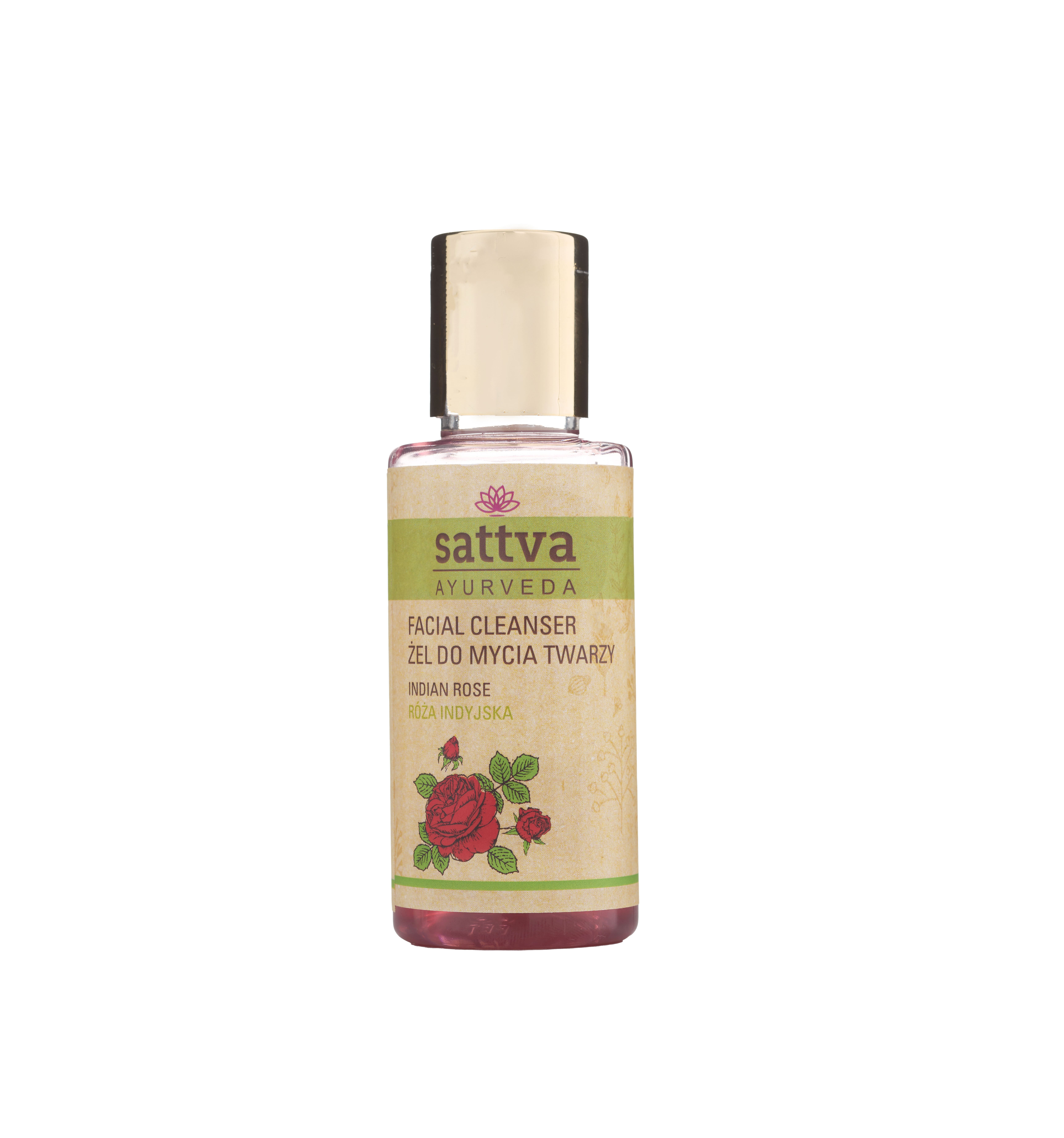 Sattva żel do mycia twarzy róża indyjska, 100 ml