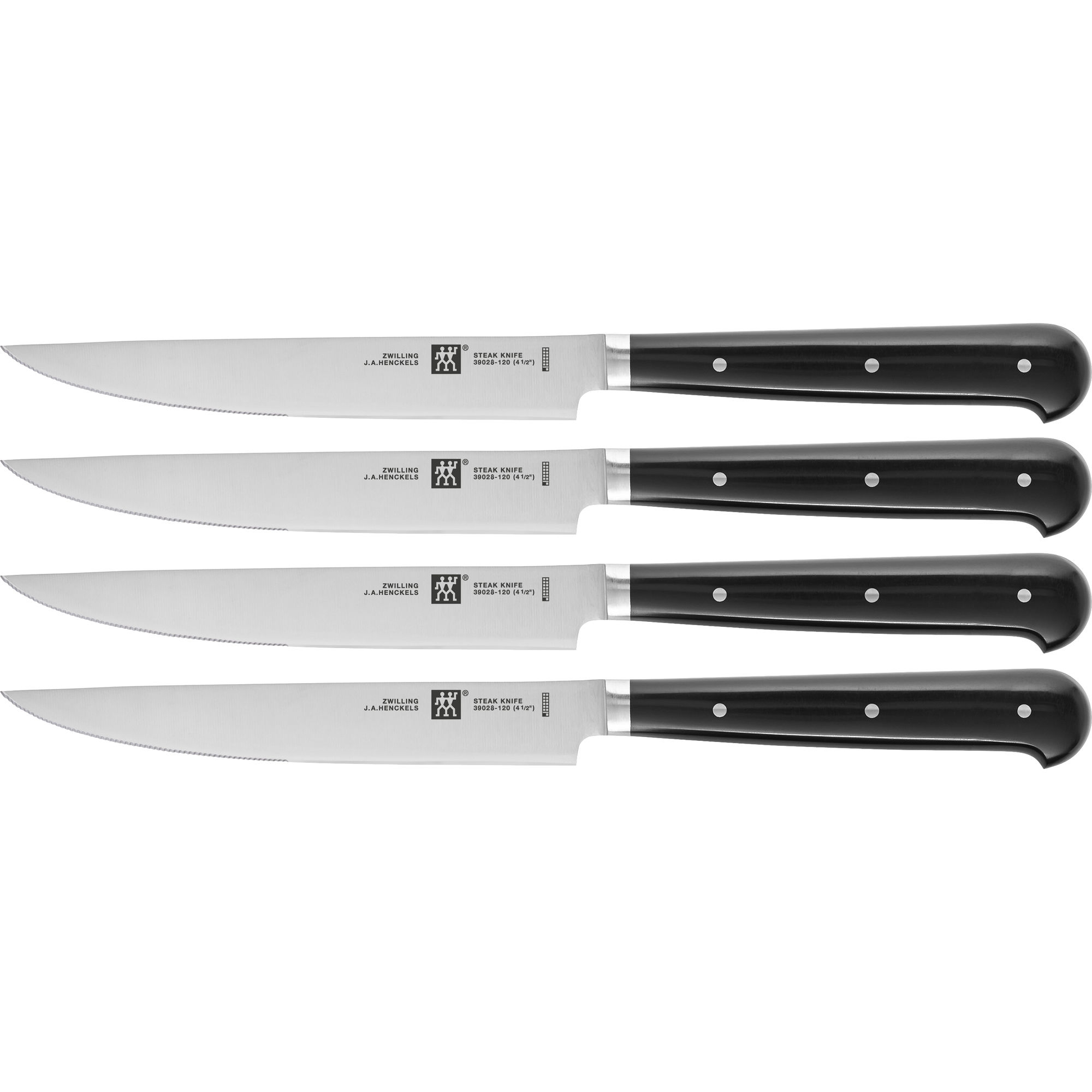 Zwilling - Zestaw 4 ząbkowanych noży do steków 12 cm