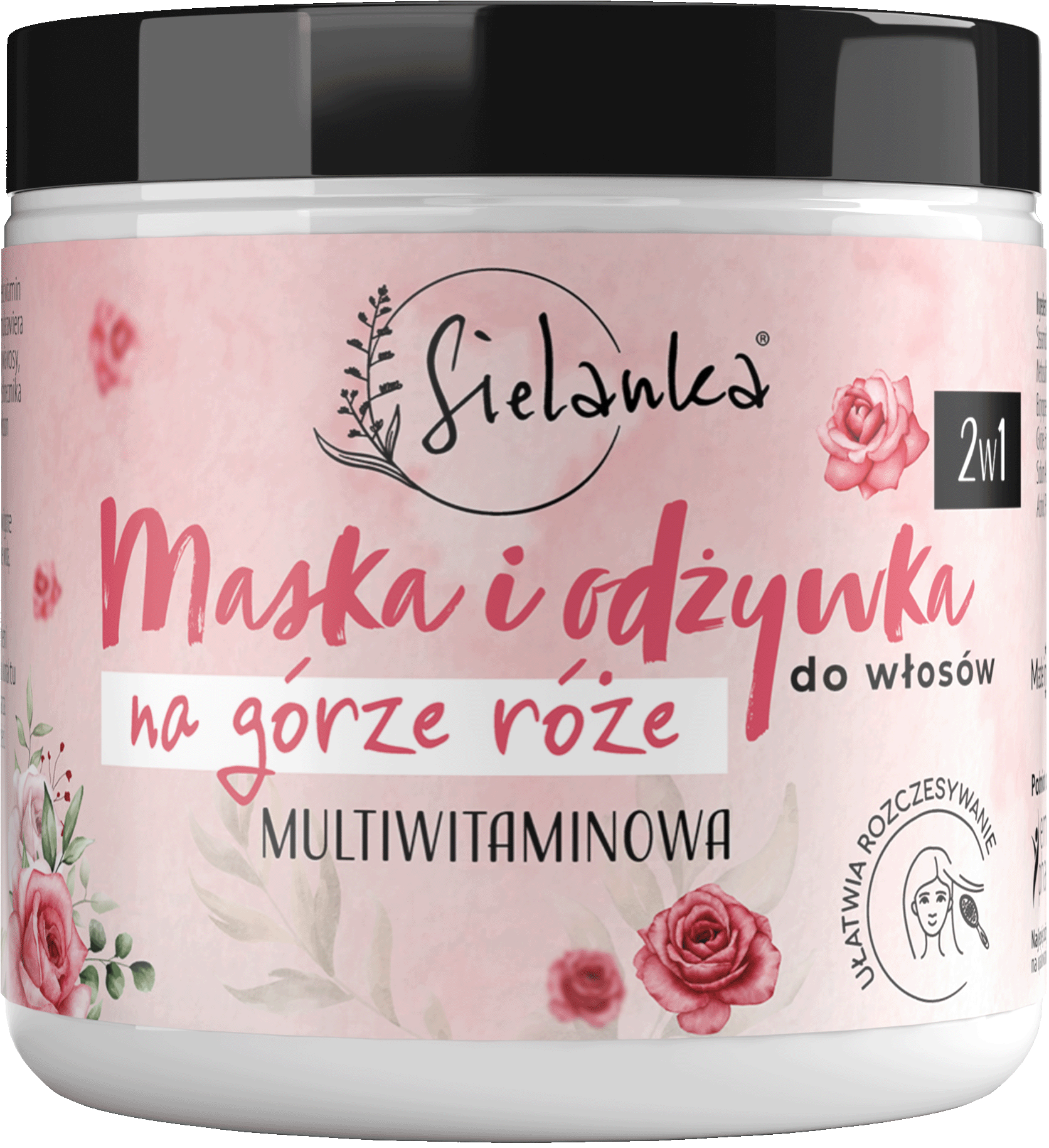 Sielanka Na Górze Róże multiwitaminowa maska i odżywka 2w1 do włosów, 250 ml
