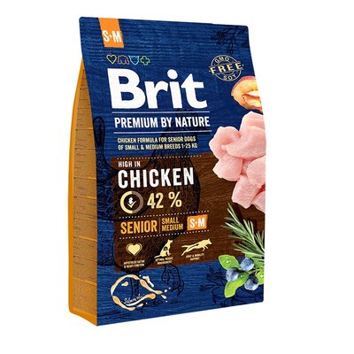 Karma dla psa BRIT Premium By Nature Senior Kurczak 3 kg
