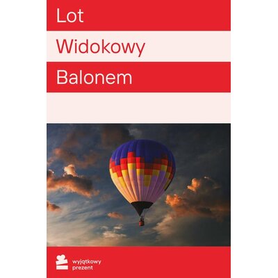 Karta podarunkowa WYJĄTKOWY PREZENT Lot Widokowy Balonem Pakiet-Multicity