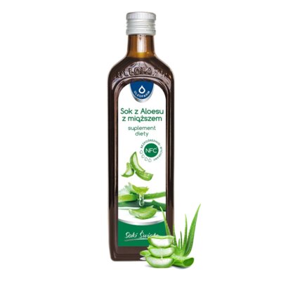 Sok OLEOFARM Aloes z miąższem (500 ml)