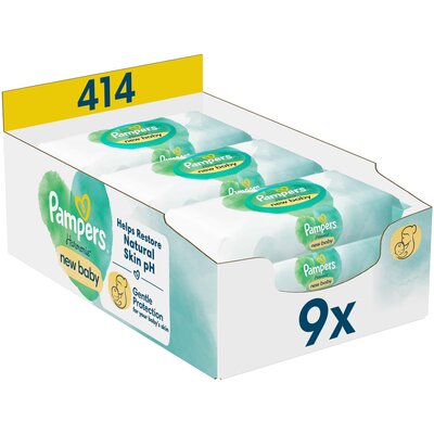 Chusteczki nawilżane PAMPERS Harmonie New Baby (414 szt.)