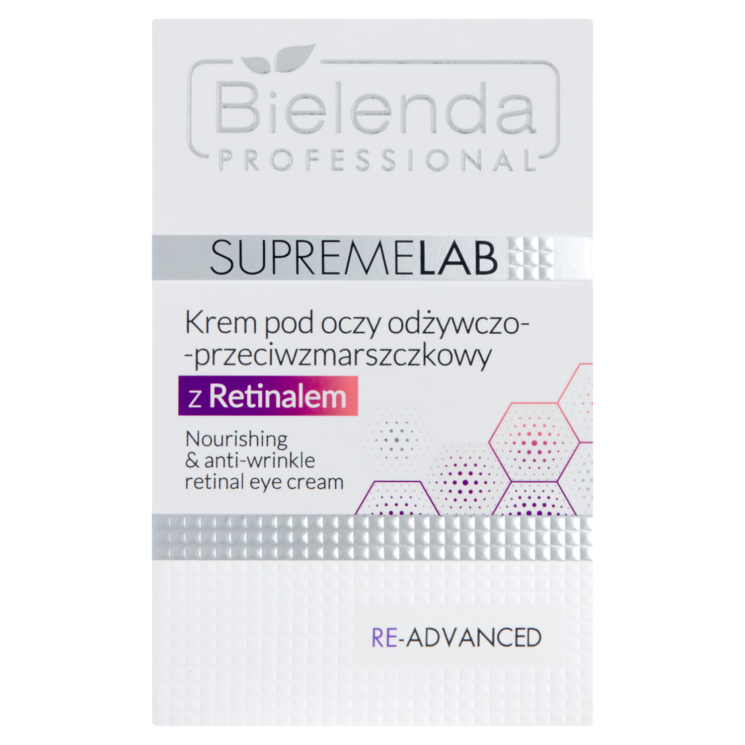 Bielenda Professional Re-advanced odżywczy krem z retinalem pod oczy, 15 ml