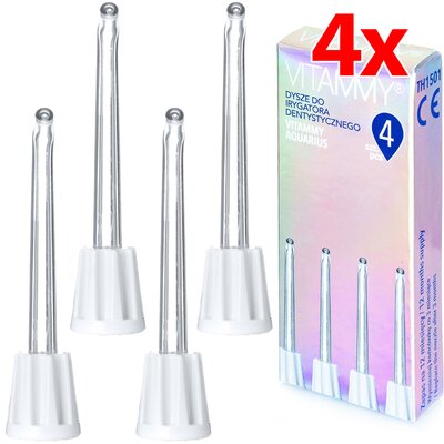 Oryginalna końcówka do irygatora VITAMMY TOW012767 (4 szt.) (Delikatna dla zębów)