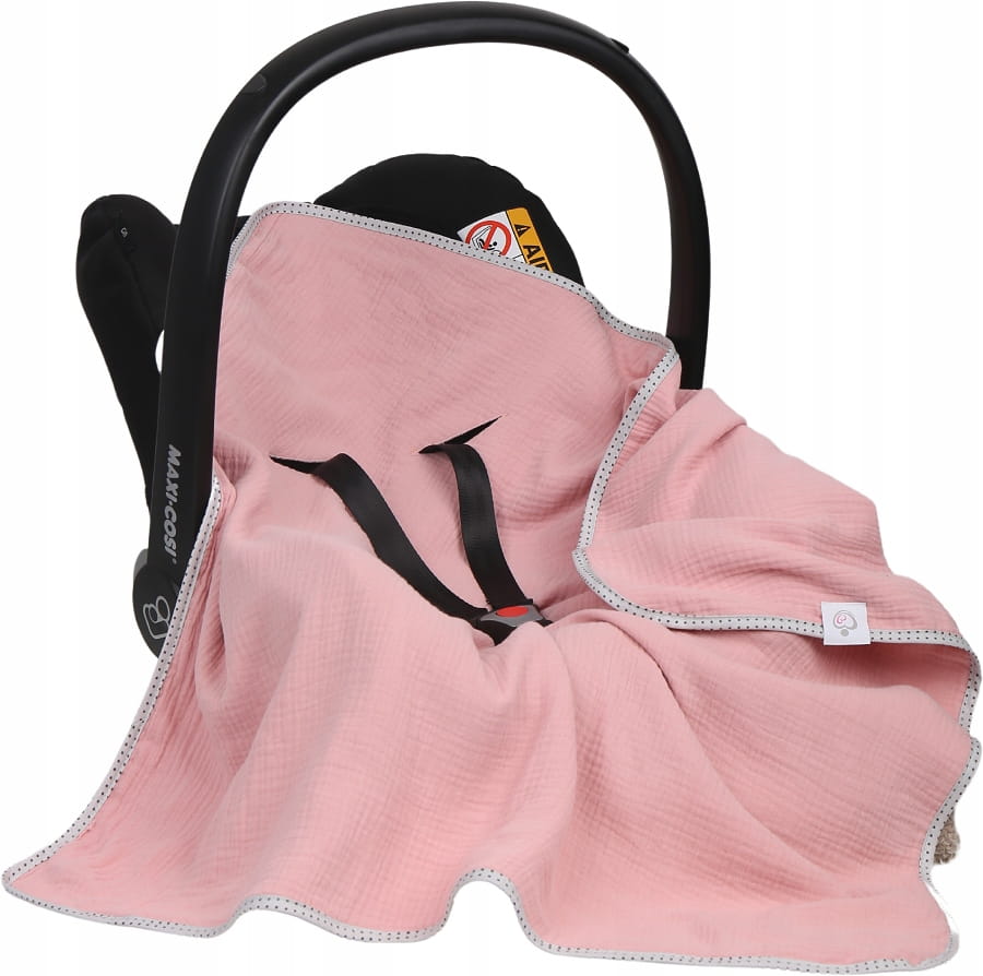 Babymam muślinowy otulacz kocyk nosidełka fotelika