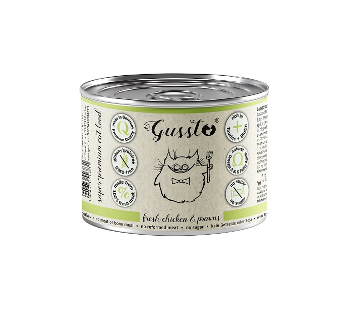 GUSSTO Cat Fresh Chicken Prawns mokra karma dla kotów kurczak z krewetkami 200 g
