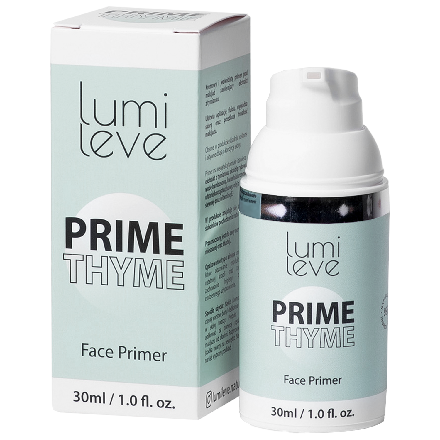 Lumileve Prime Thyme kremowa baza pod makijaż, 30 ml
