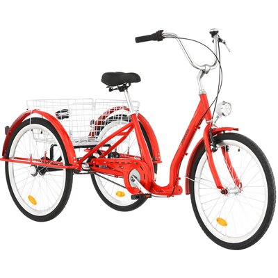 Rower trójkołowy DAWSTAR Sewilla A3B 24 cale damski Czerwony