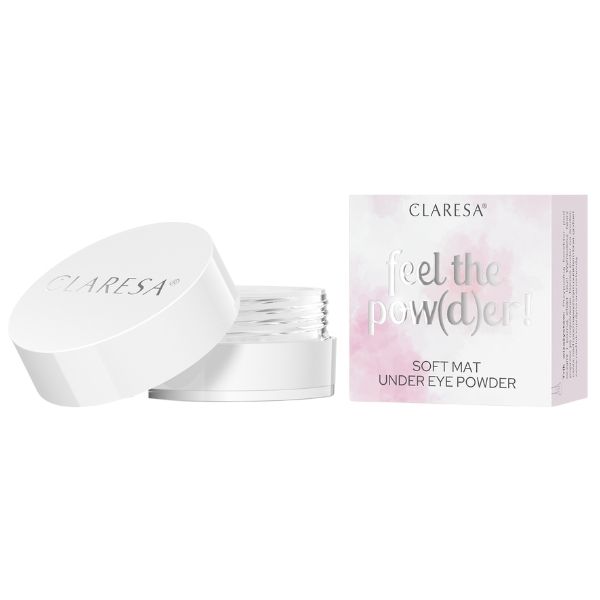 Claresa FEEL THE POW(D)ER! SOFT MAT UNDER EYE POWDER puder pod oczy matujący, 01 White, 6 g