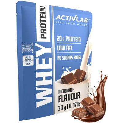 Odżywka białkowa ACTIVLAB Whey Protein WPC 85 Czekoladowy (30 g) Bez cukru