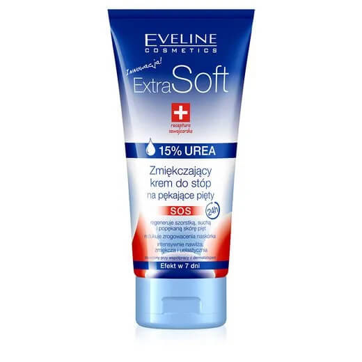 Eveline Cosmetics Extra Soft SOS, zmiękczający krem do stóp na pękające pięty, 100 ml