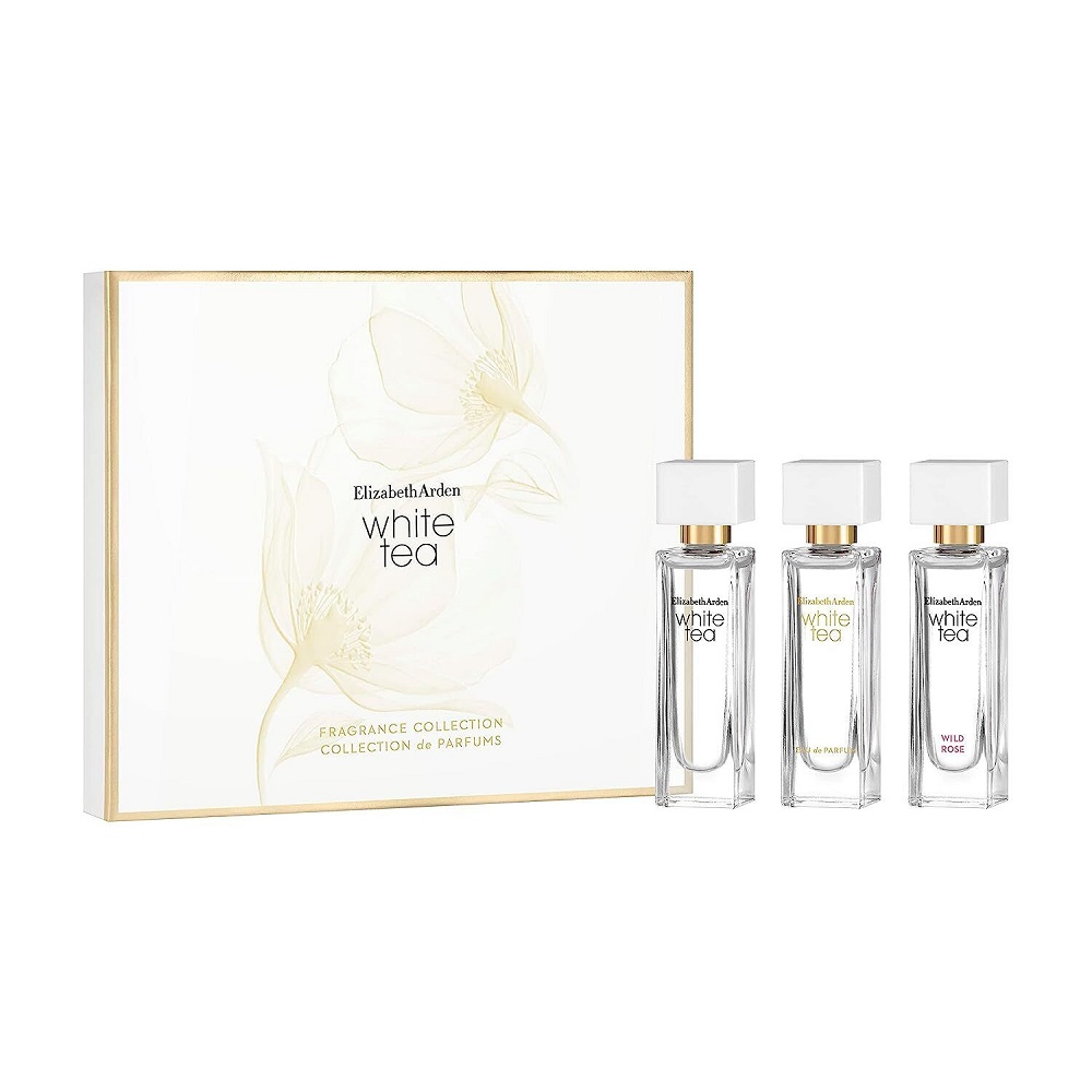 Elizabeth Arden Fragrance Collection zestaw: woda toaletowa White Tea, 10 ml + woda perfumowana White Tea, 10 ml + woda toaletowa White Tea Wild Ro...