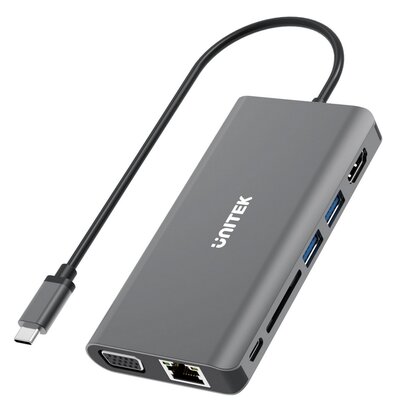 Hub UNITEK D1019A USB Typu C, Pasywny