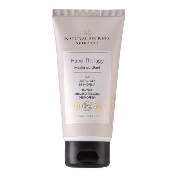 Natural Secrets Hand Therapy intensywnie regenerująca maska do rąk, 75 ml